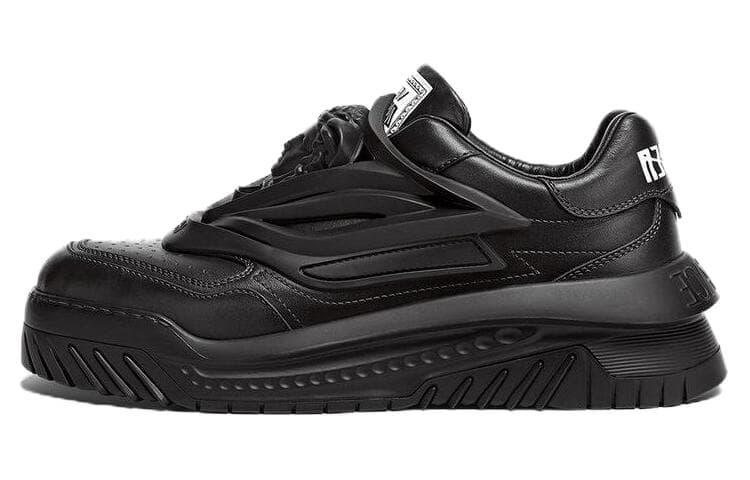 VERSACE Odissea Caged Rubber Medusa Sneaker Triple Black
