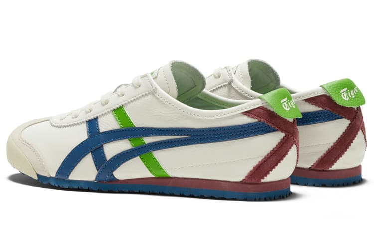 Слипоны Onitsuka Tiger Mexico 66, цвет: белый, лиловый, синий, зеленый