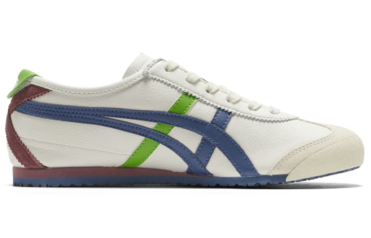 Слипоны Onitsuka Tiger Mexico 66, цвет: белый, лиловый, синий, зеленый