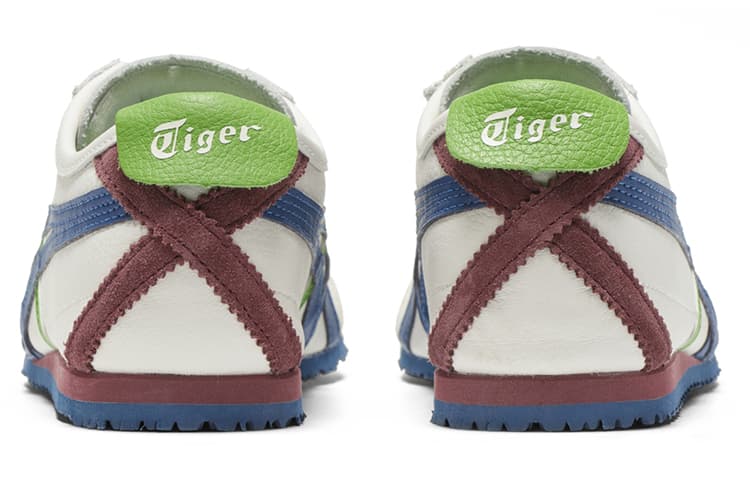 Слипоны Onitsuka Tiger Mexico 66, цвет: белый, лиловый, синий, зеленый