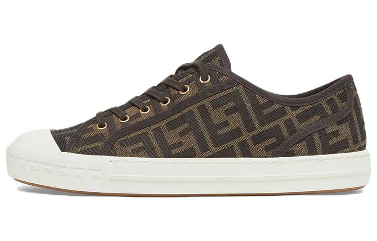 FENDI Domino Ff Lop Top Brown Women's