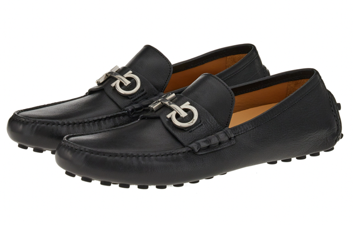 FERRAGAMO Обувь для вождения с отделкой Gancini