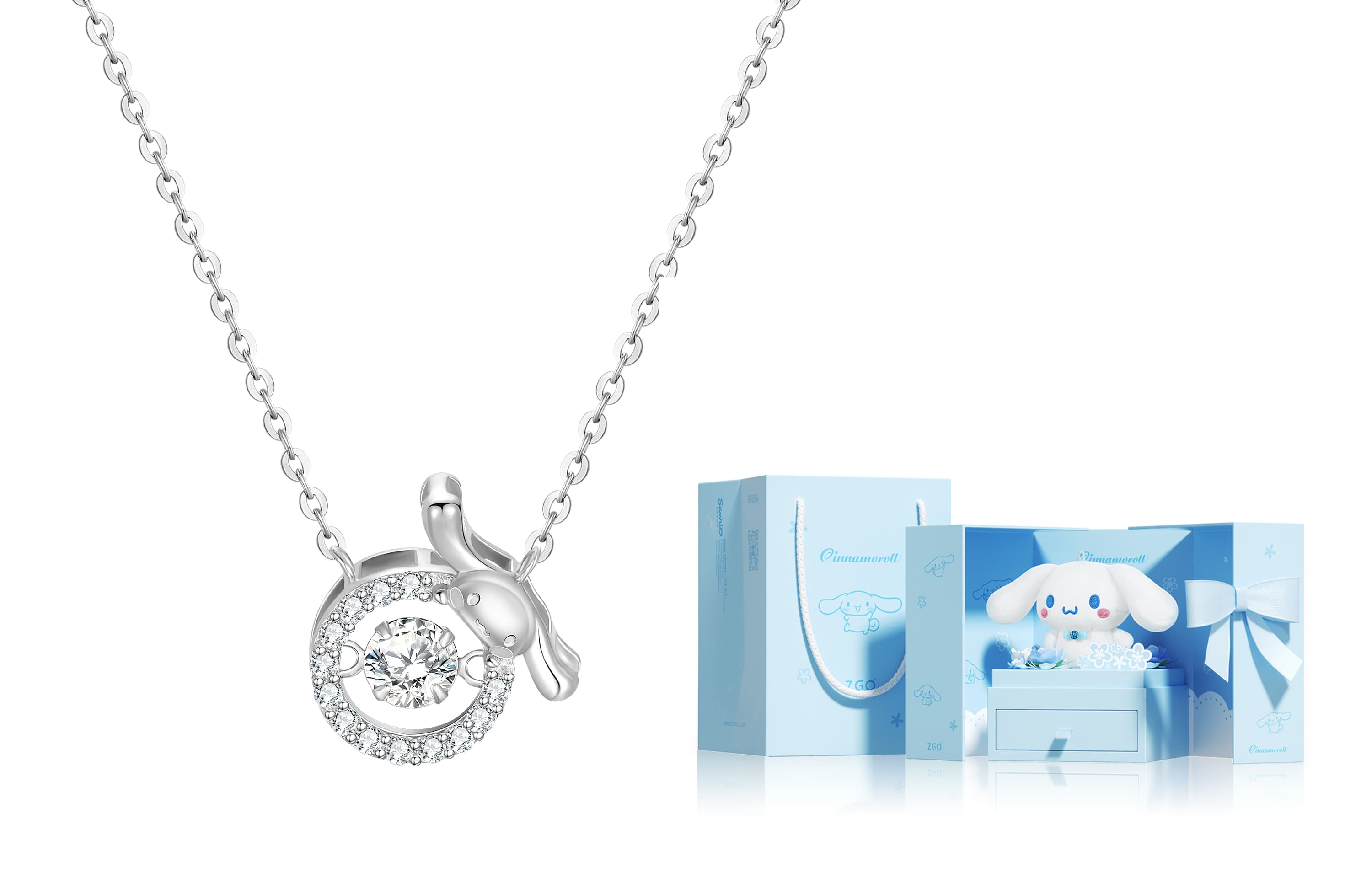 TIDECOLOR Yugui Dog S925 Серебряное ожерелье из стерлингового серебра женское серебро