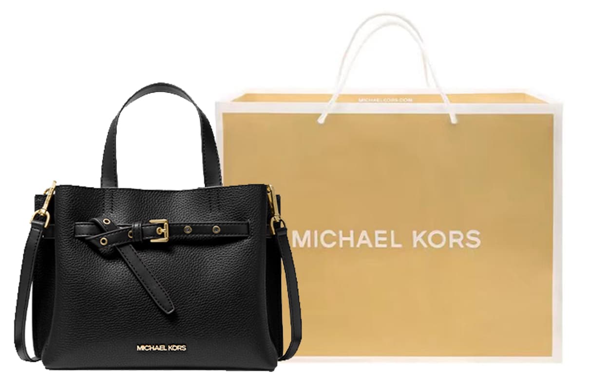 Большая женская сумка-тоут из спилка коровьей кожи MICHAEL KORS, сумка для покупок, сумка через плечо, маленькая женская сумка, черная
