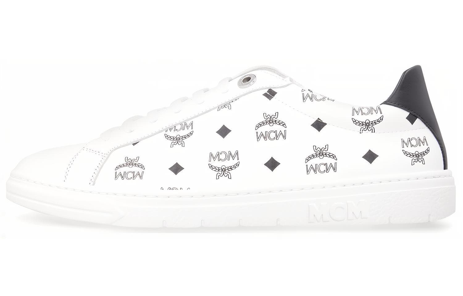 MCM Terrain Stylish Skateboarding Shoes Women's White Black