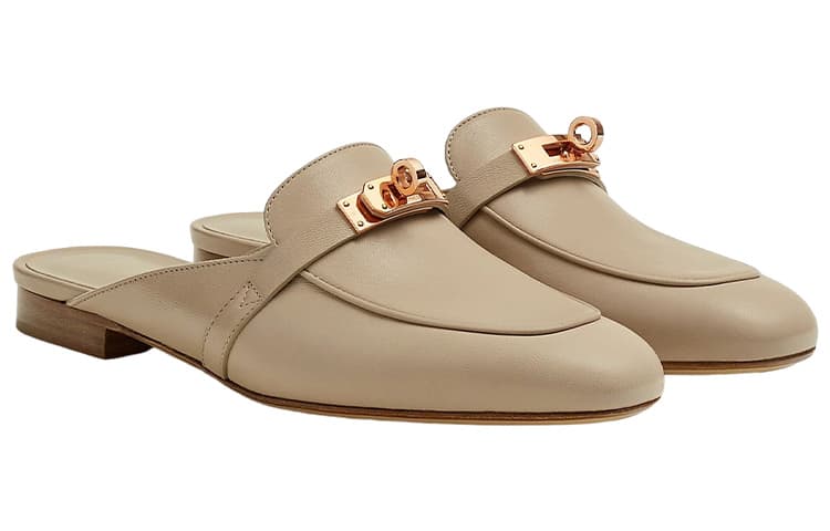 HERMES Oz Закрытые носки женские тапочки с молоком, чайно-серый