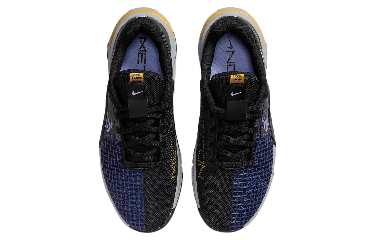 Женские кроссовки Nike Metcon 8 черные, желтые, желтые, охра