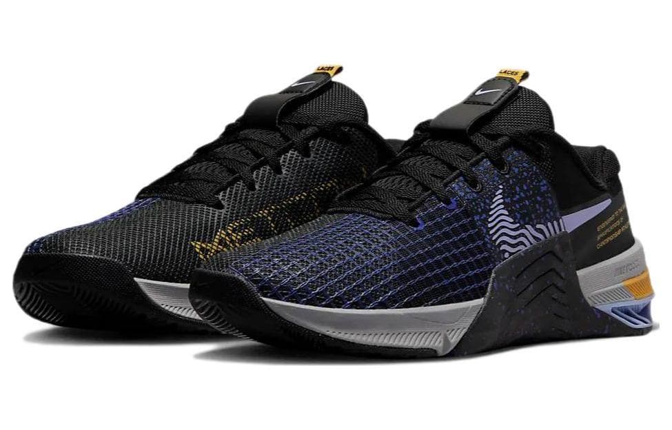 Женские кроссовки Nike Metcon 8 черные, желтые, желтые, охра