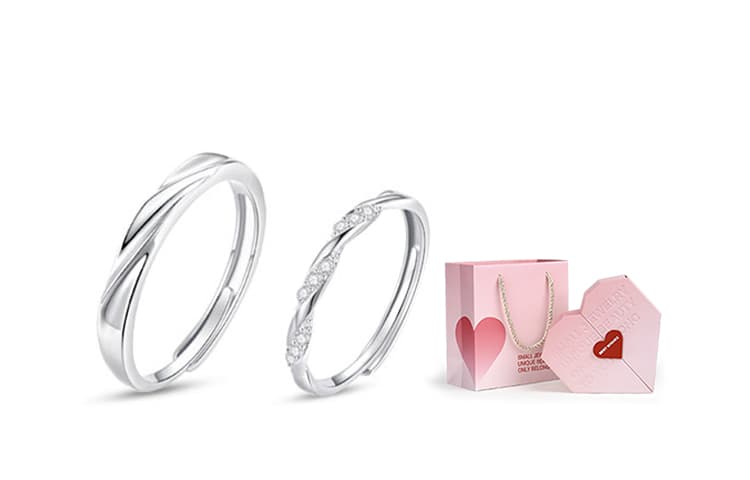 MISS TooYA S999 Изящные серебряные кольца унисекс