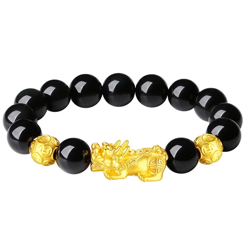 CHIEMOT Obsidian Bracelets Unisex