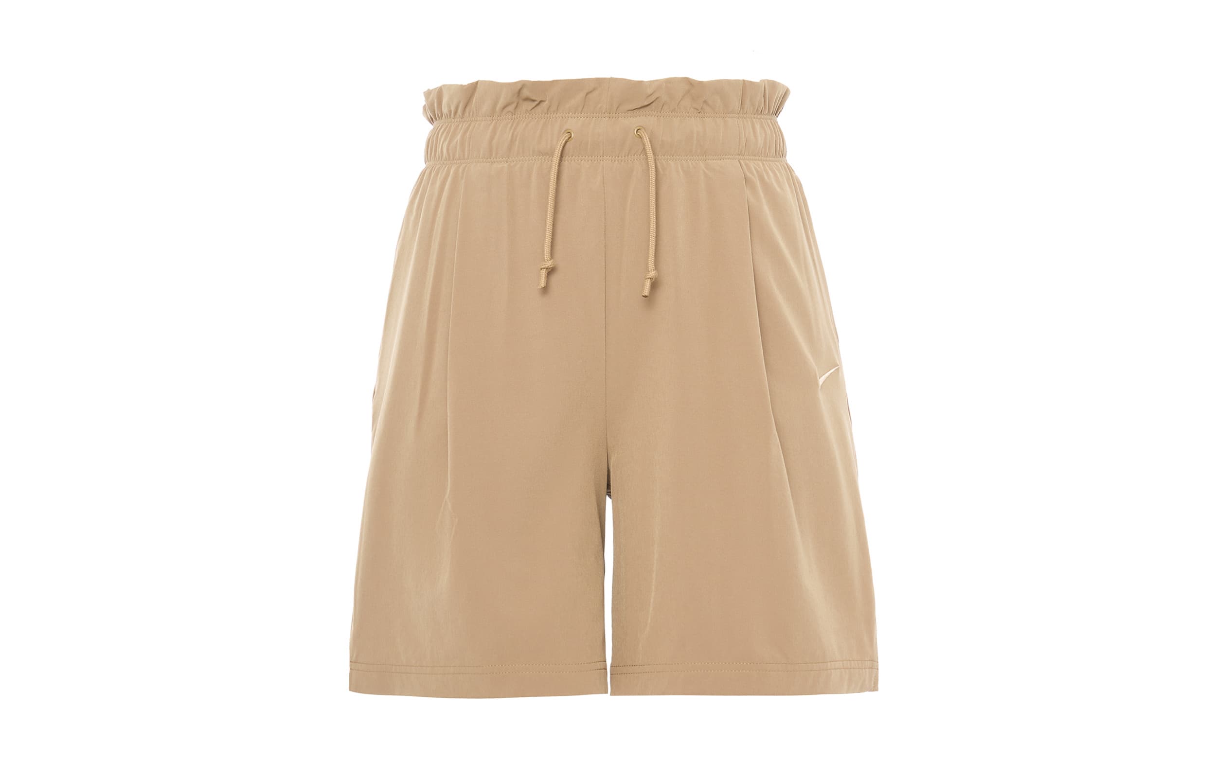 Nike Women'ss Drawstring Straight-Leg Shorts Brown