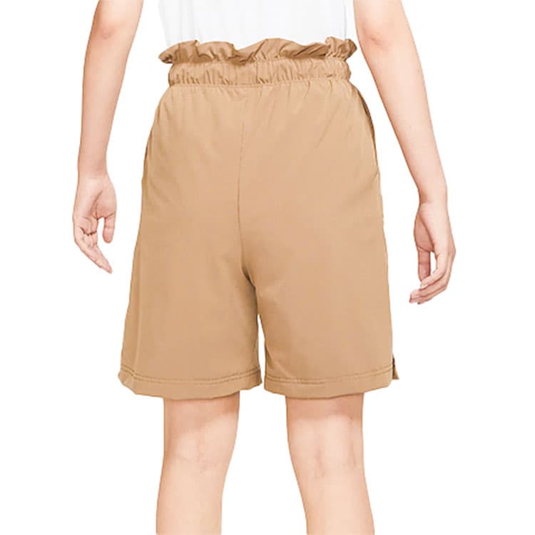 Женские шорты прямого кроя с завязками Nike, коричневые