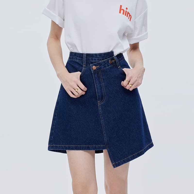 Джинсовые короткие юбки SOON FLOWER женские