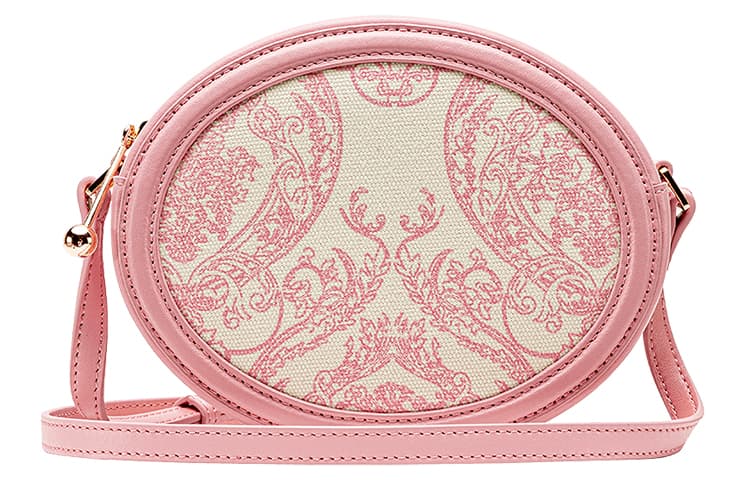 VANESSA HOGAN Monogram Cow Leather Round Bag Shoulder Bag Crossbody Bag Shoulder Bag Regular Women's Milkshake Pink