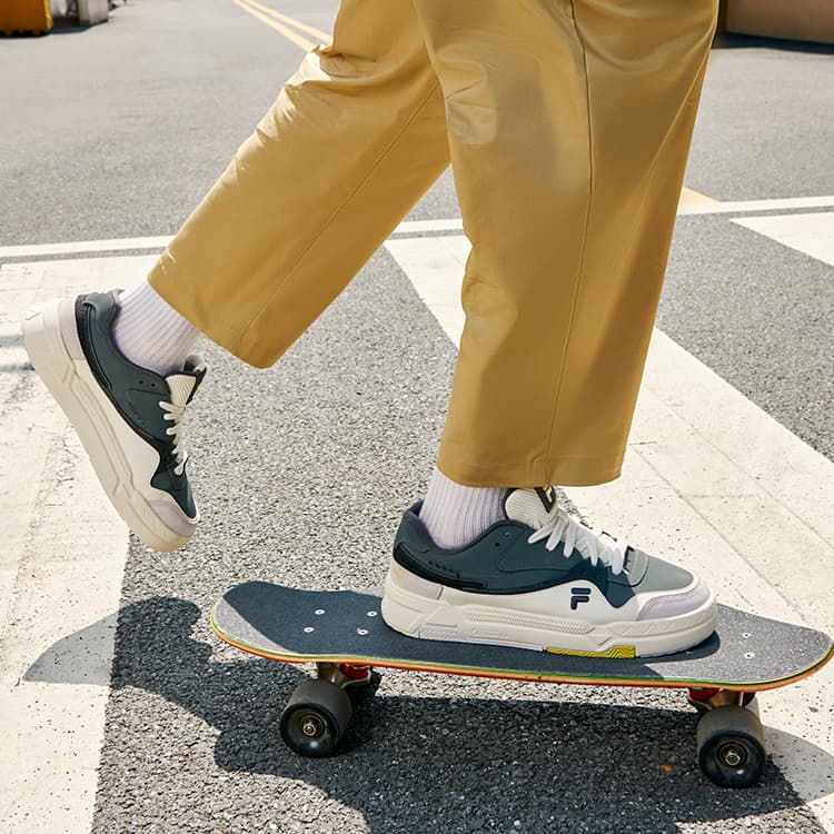 Кроссовки для скейтбординга FILA FUSION Bank, «Серый белый»