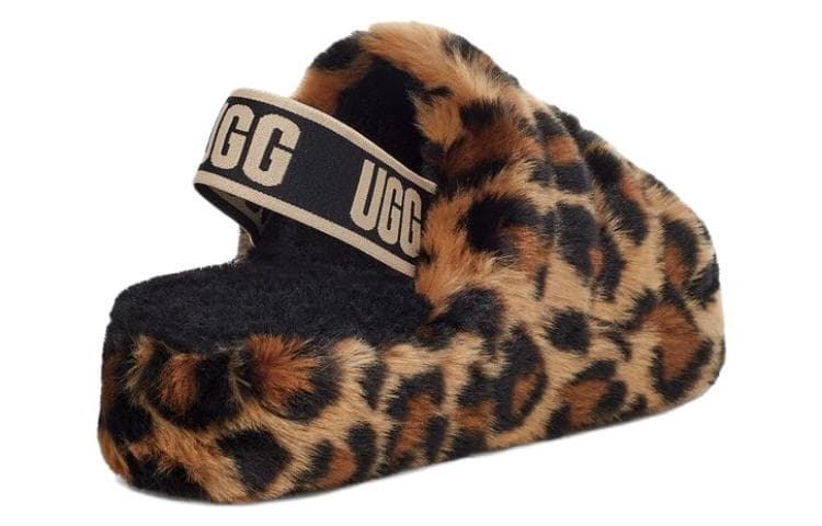 UGG FLUFF YEAH Стильные сандалии женские коричневые