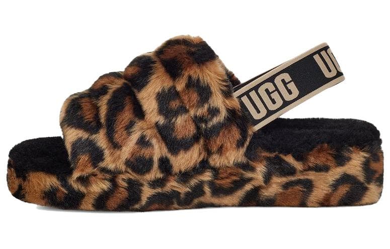 UGG FLUFF YEAH Stylish Sandals Women's Brown