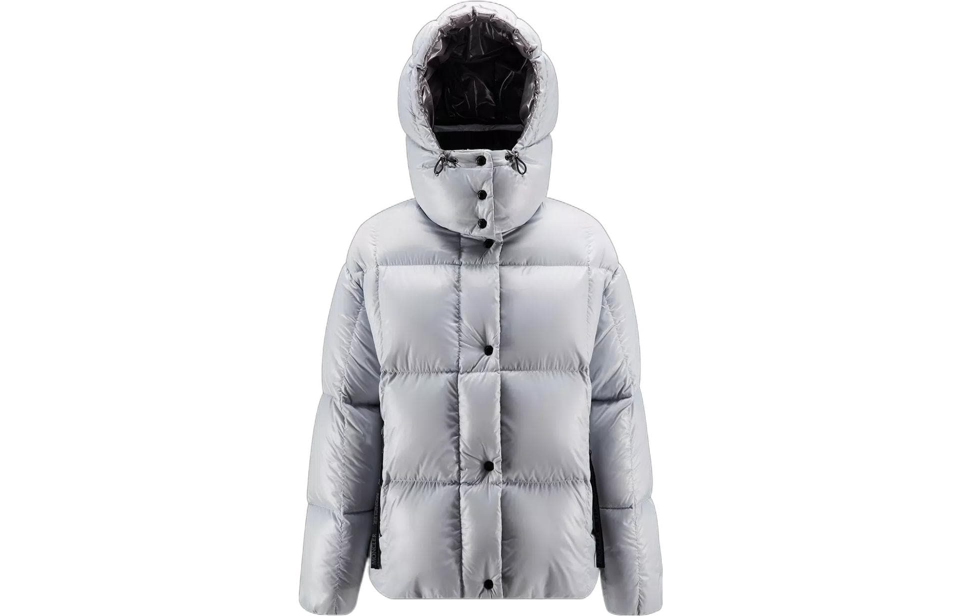 Moncler Parana Short Down Jacket Lilac Grey/Dark Grey