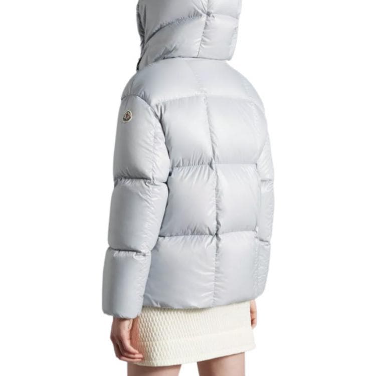 Короткий пуховик Moncler Parana Сиреневый/Темно-серый