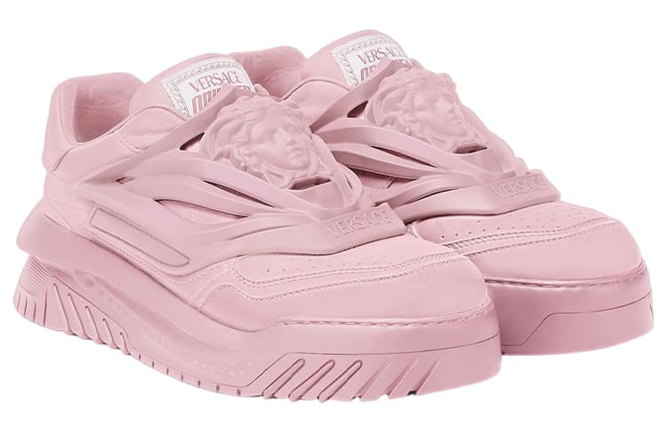 Резиновые кроссовки VERSACE Odissea Caged Medusa, цвет "Розовый"