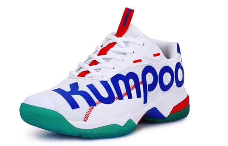 KUMPOO Badminton Shoes Unisex Low top White/Blue