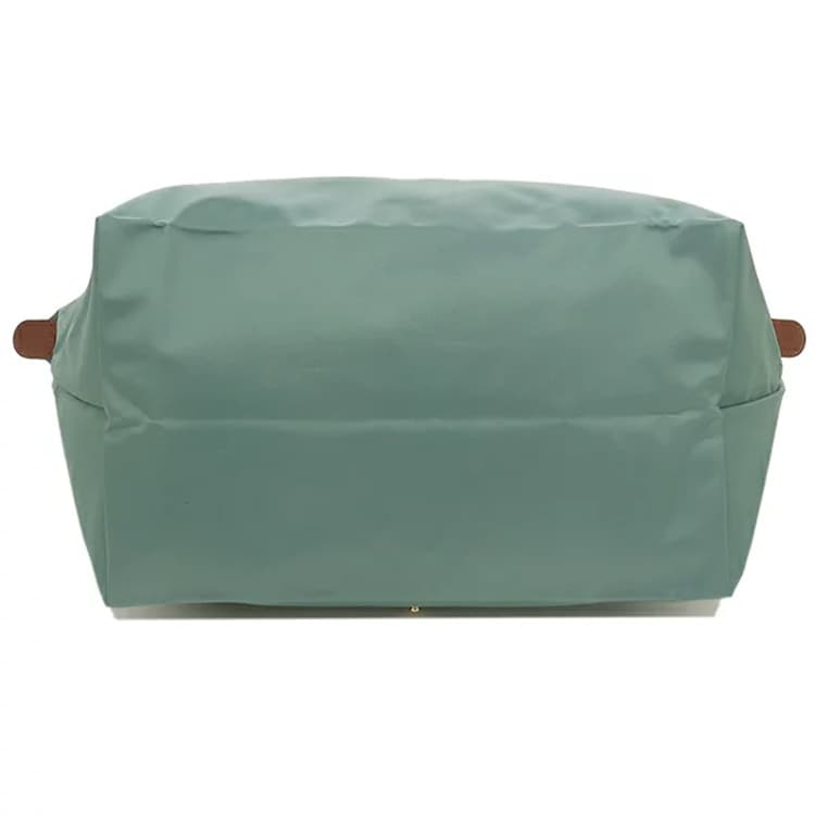 LONGCHAMP Сумка для пельменей из переработанного холста с кожаной отделкой, сумка на плечо Тубы Женская кипарисово-зеленая