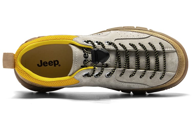 Jeep Альпинизм Походы Низкие повседневные туфли Женские Серые Желтые