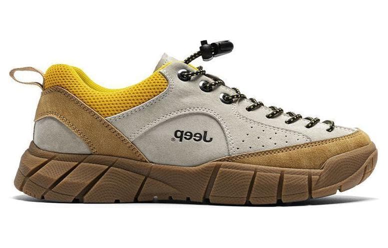 Jeep Альпинизм Походы Низкие повседневные туфли Женские Серые Желтые