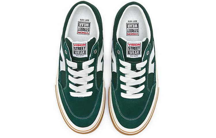 Vision Street Wear Stick низкие туфли для скейтборда унисекс авокадо зеленые необработанные косточки резиновые