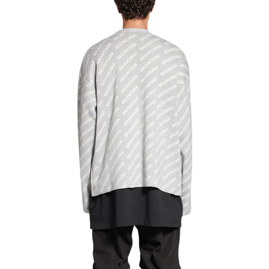 Вязаный кардиган с принтом логотипа Balenciaga
