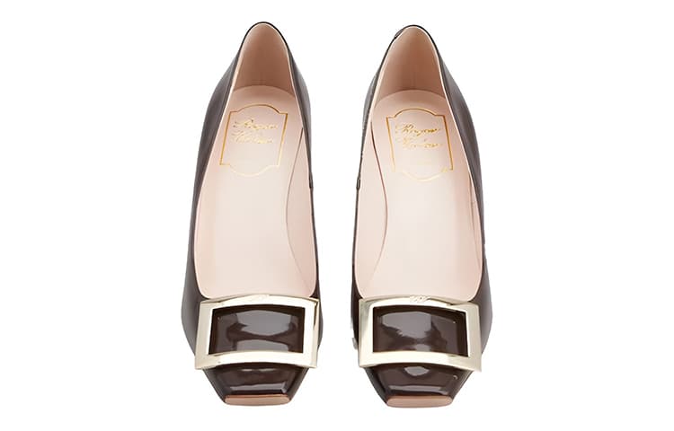 Roger Vivier Женские туфли на высоком каблуке Slim Heel бордового цвета