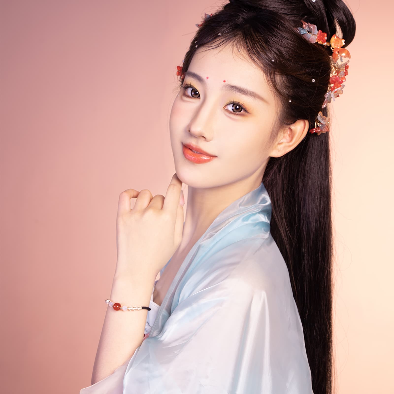 Браслеты Jodie&Kevin с красным агатом унисекс