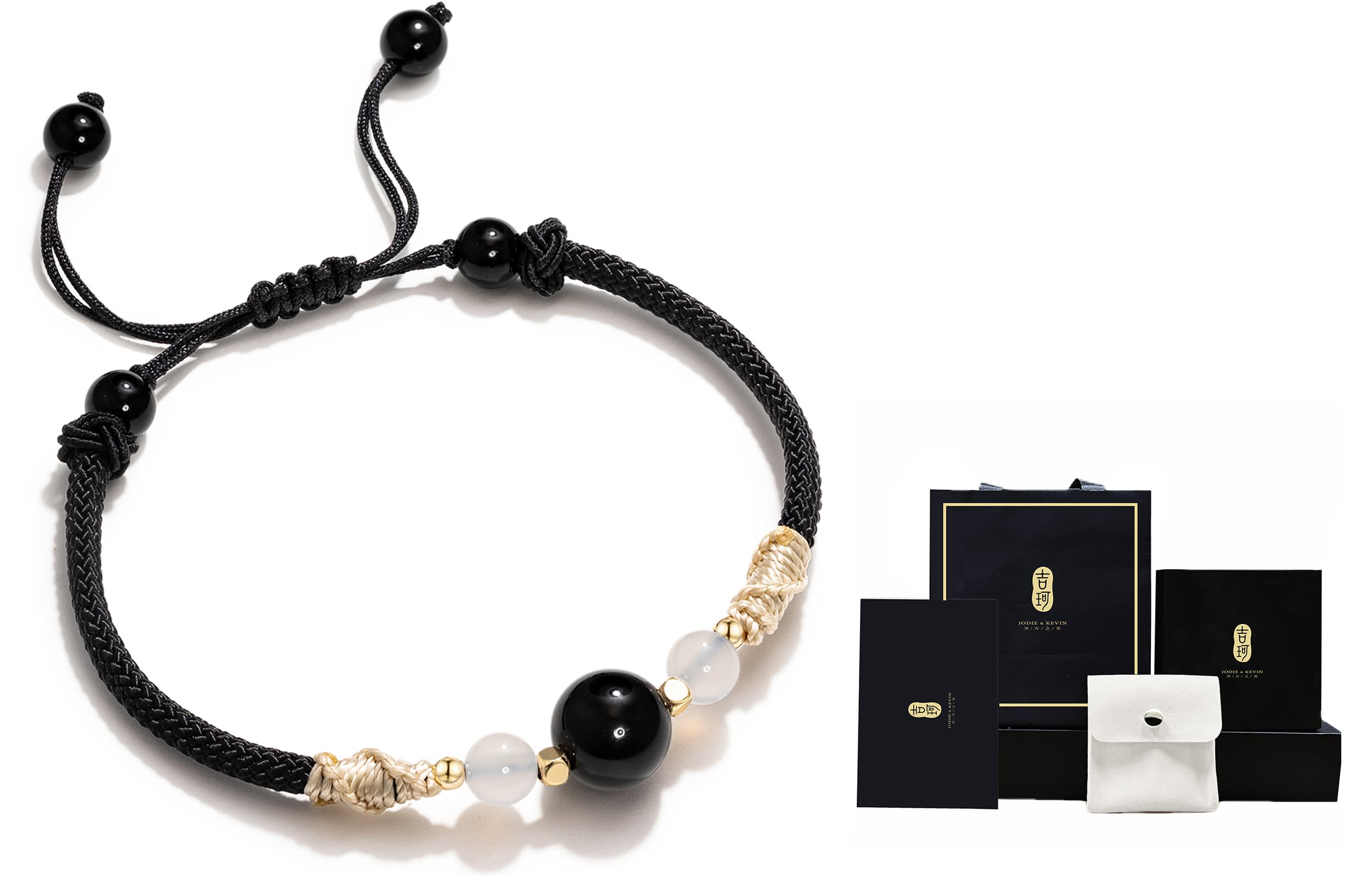 Браслеты Jodie&Kevin с красным агатом унисекс