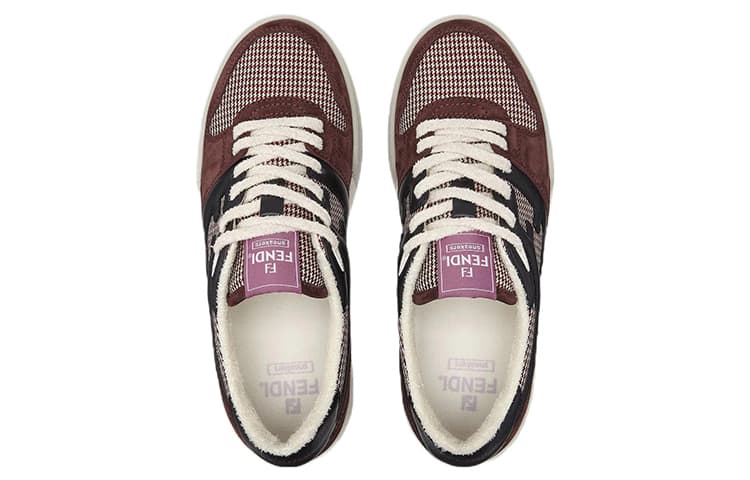 Стильные кроссовки для скейтбординга FENDI Match Low, мужские красные, черные