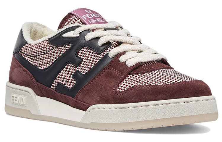 Стильные кроссовки для скейтбординга FENDI Match Low, мужские красные, черные