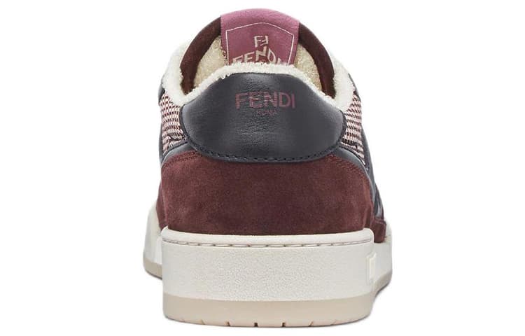 Стильные кроссовки для скейтбординга FENDI Match Low, мужские красные, черные