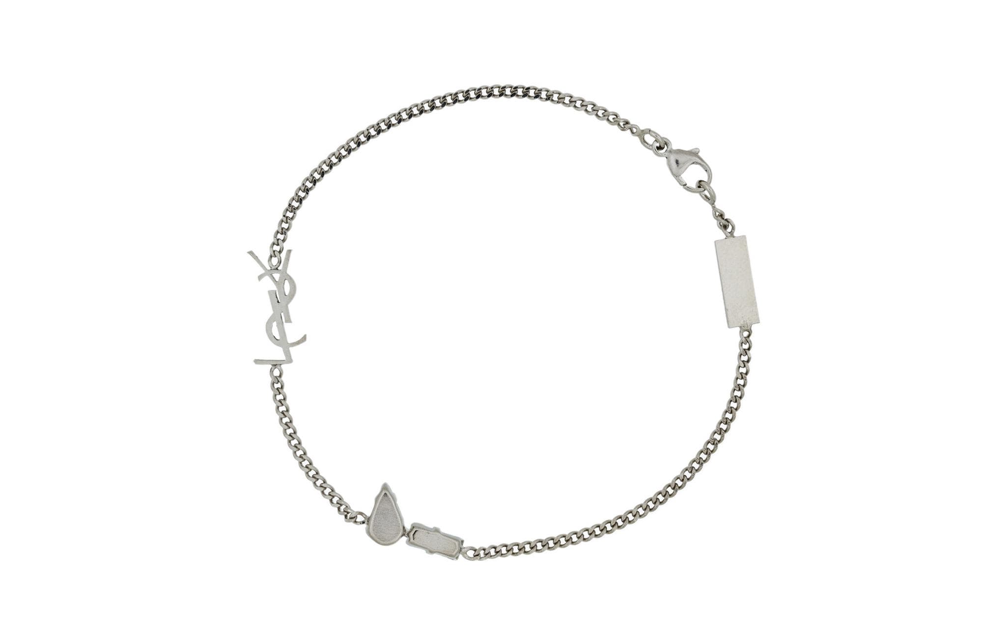 SAINT LAURENT Cassandra Браслет с подвеской и логотипом