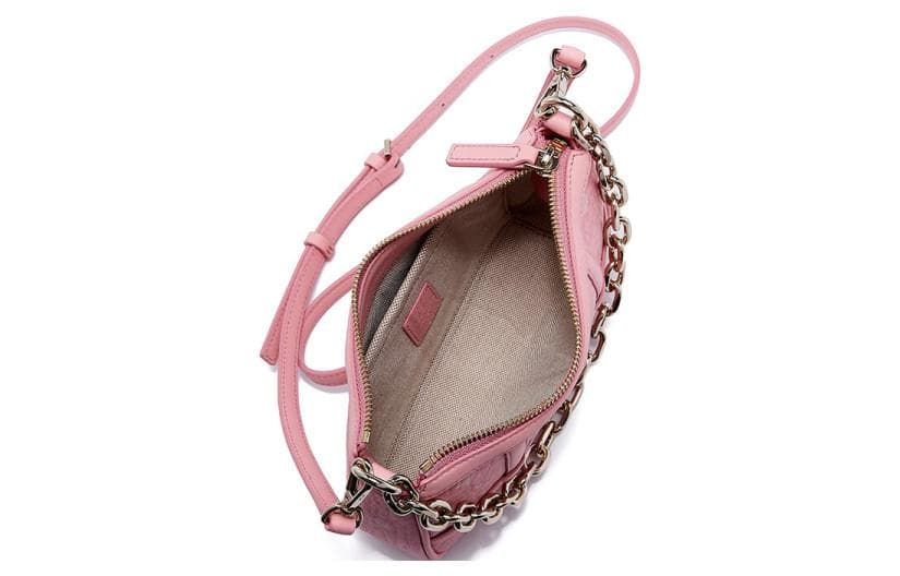 MCM Aren Visetos Кожаная отделка наппа Клатч, сумка через плечо, сумочка, сумка через плечо Мини женская розовая