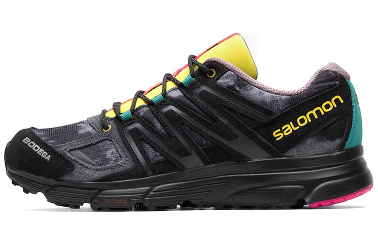 SALOMON Bodega X SALOMON X Mission 4 Suede 'Black Yellow'