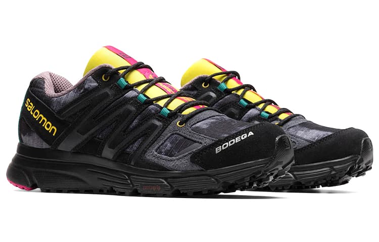 Замша SALOMON Bodega X SALOMON X Mission 4, цвет «Черный желтый»