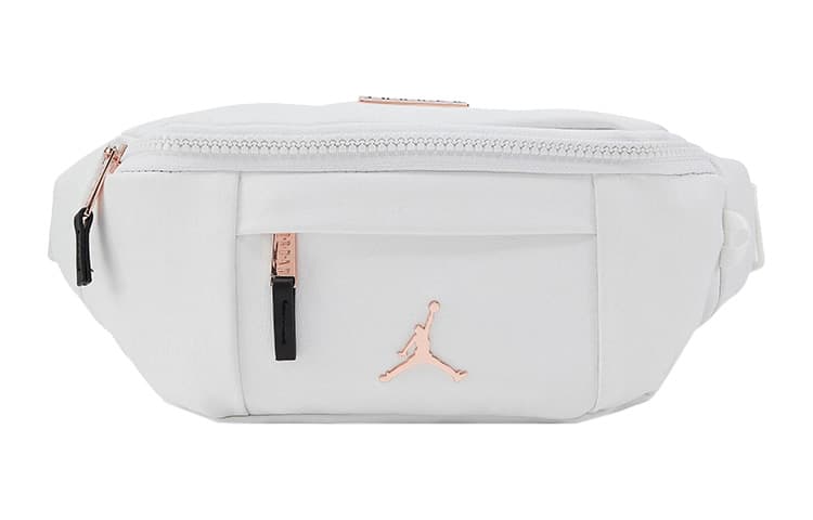 Jordan Polyurethane One Shoulder Crossbody Fanny Pack Regular Unisex White