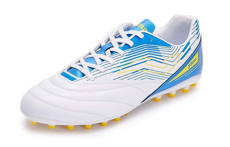 Joma MG Резиновые короткие шиповки с искусственным грунтом, амортизирующие, износостойкие, ударопрочные футбольные бутсы мужские белые синие