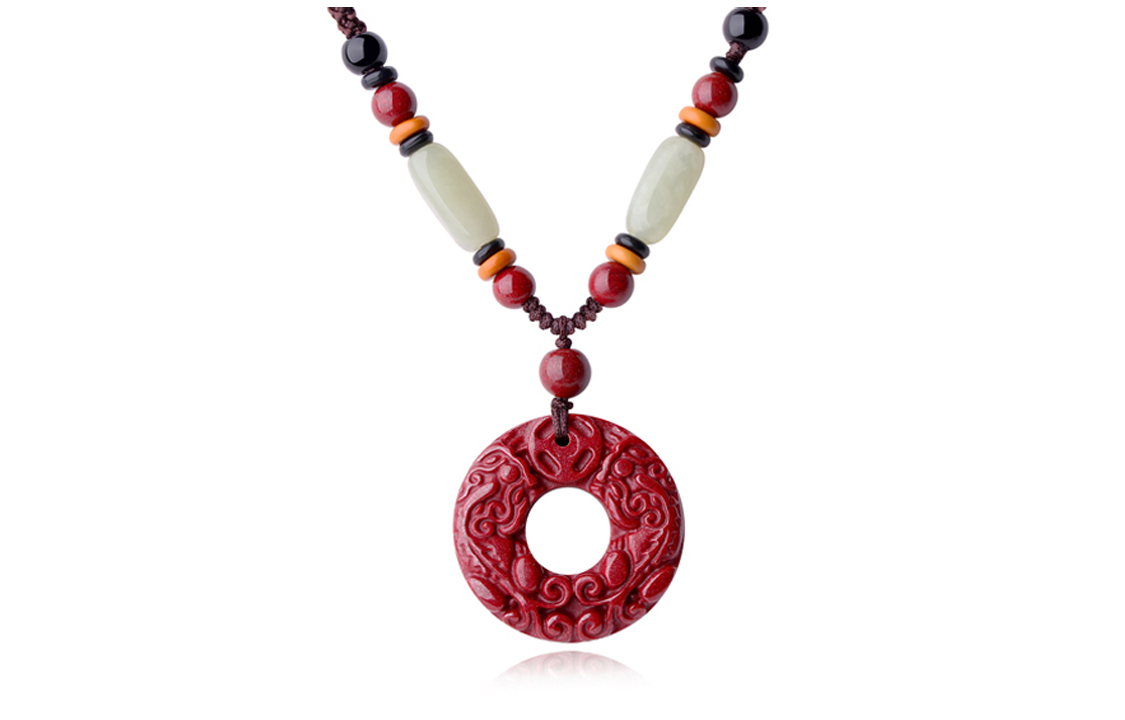 Ожерелья MOVER с халцедоном и нефритом унисекс