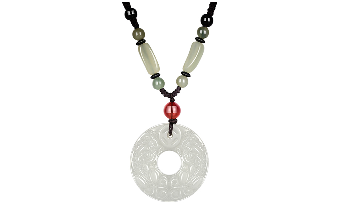 Ожерелья MOVER с халцедоном и нефритом унисекс