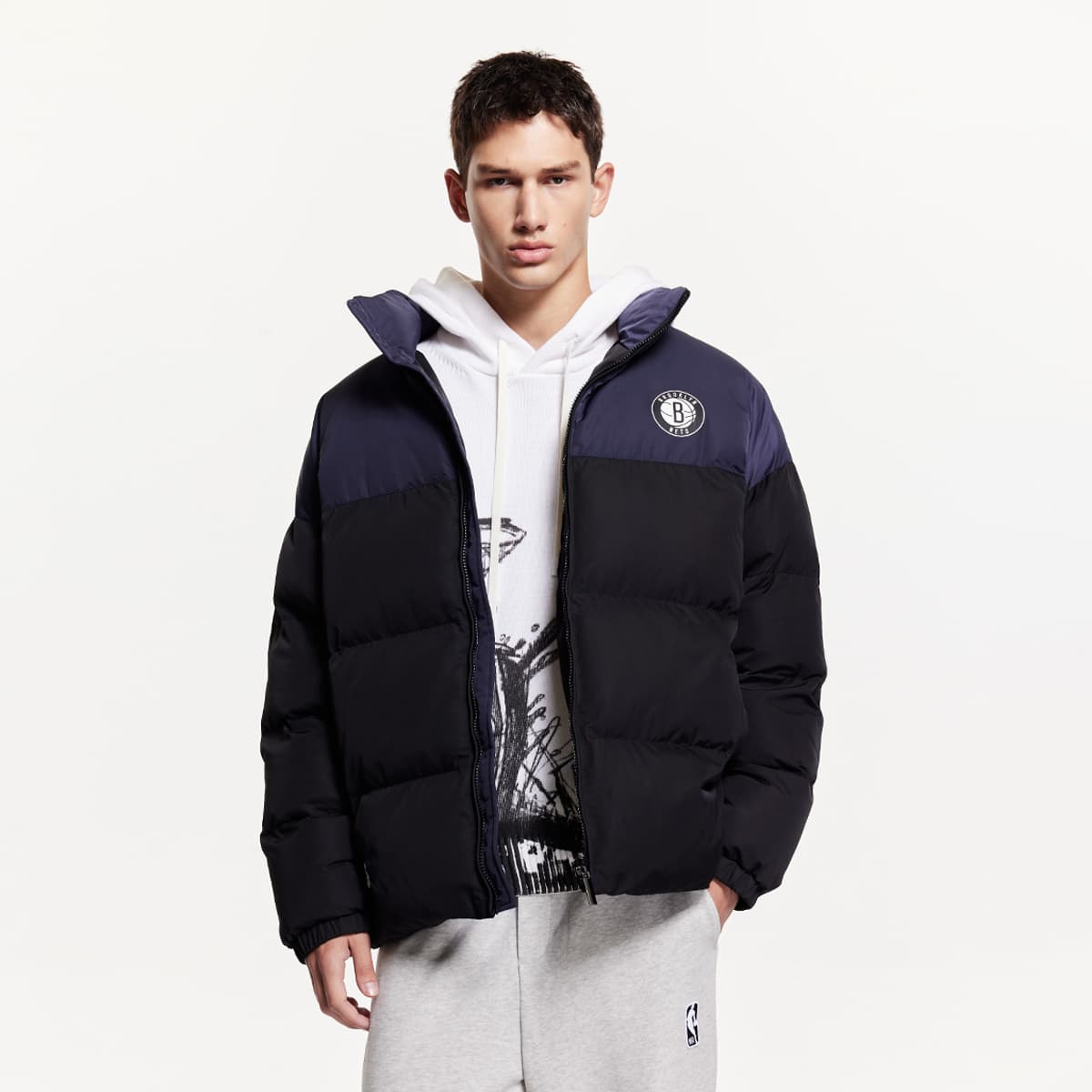 JACK JONES· x NBA JACK&JONESxNBA Пуховик зимняя унисекс, черная