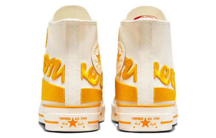 Converse Chuck 70 High Classic Белый Оранжевый