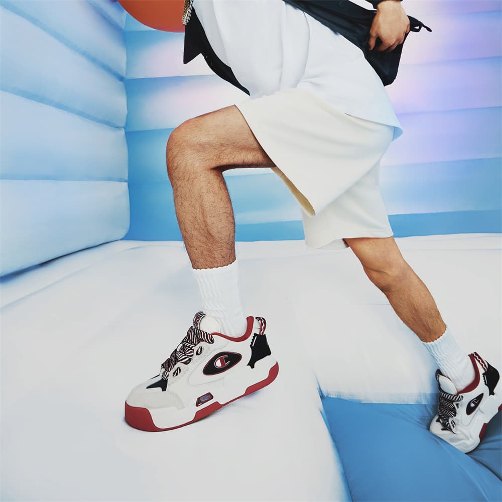 Низкие кроссовки для скейтборда Champion Valve V2 унисекс, красные