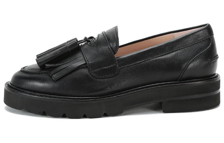stuart weitzman Tassel-detail Leather Loafers