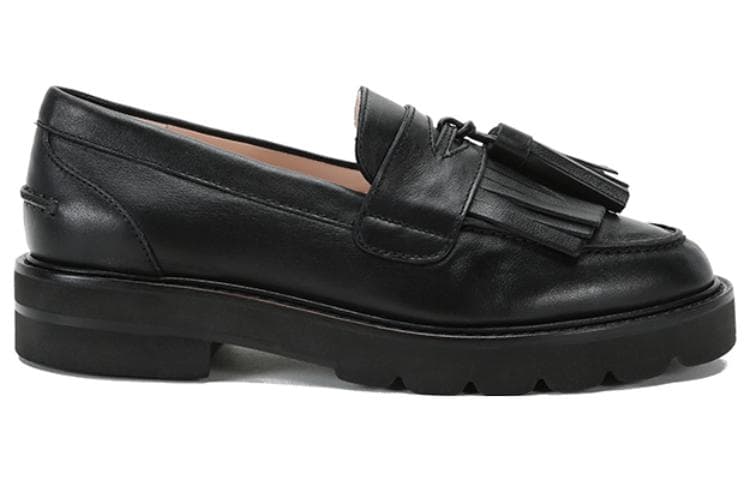 stuart weitzman кожаные лоферы с кисточками