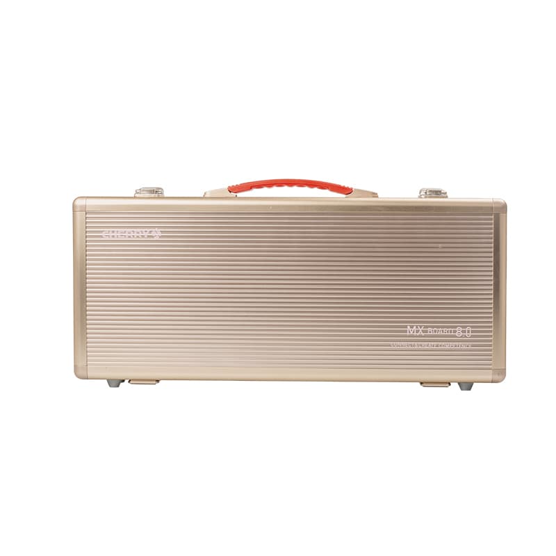 Киберспортивная клавиатура CHERRY MX8.0 с эргономичным дизайном, механическая клавиатура RGB цвета золотого металла